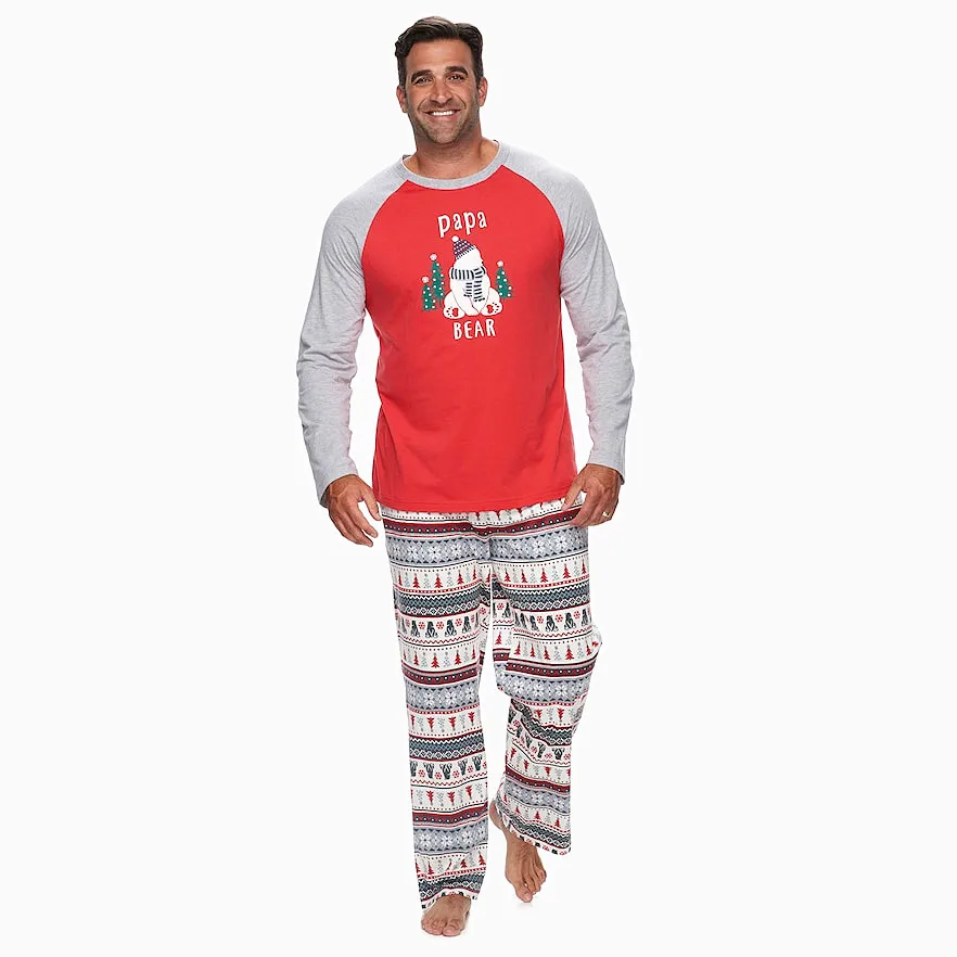 Рождественские пижамы; одинаковые комплекты одежды для сна для всей семьи; одежда для сна для папы, мамы и ребенка; Рождественский пижамный комплект