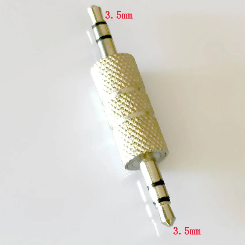 

Gold Plated 3.5mm Stereo Male to Male Audio Headphone Adapter Jack Coupler Straight Convert Connector for Earphone MP3