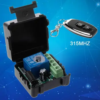 

Remote Control Wireless Switch 12V 315MHz 1CH Relay Receiver Module RF Transmitter