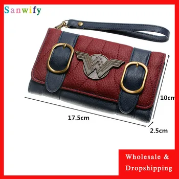 

2020 New Wallet Women Long Wallet Leather Comics Front Flap Women's Wallet Pu Trifold Wallet Long