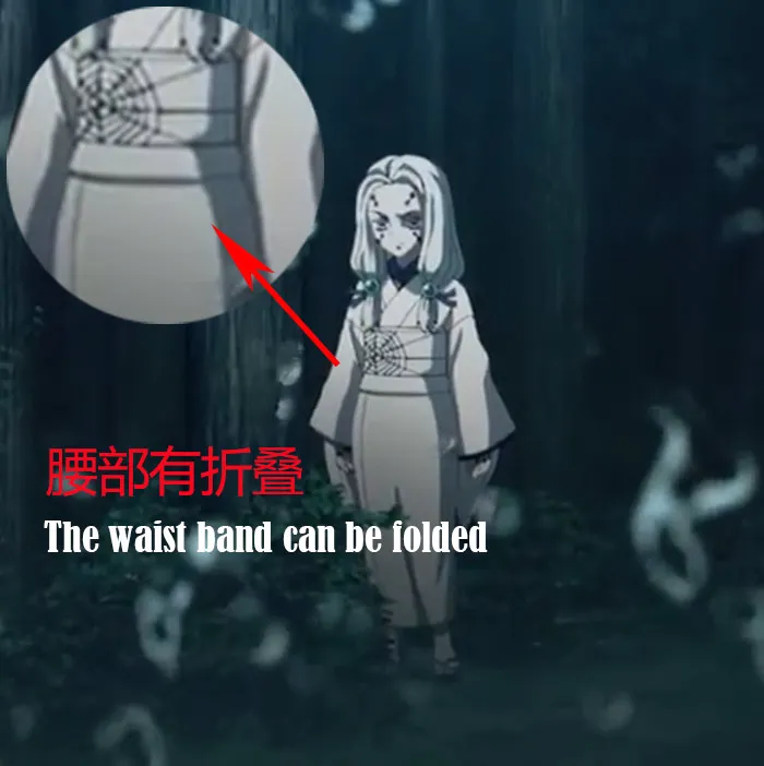 Аниме демон Slayer Kimetsu no Yaiba паук холм Rui's Sister Spider Ghost Rui Косплей Костюм боевой костюм кимоно Униформа на Хэллоуин