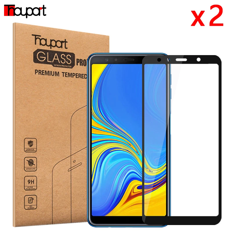 Закаленное стекло для Samsung Galaxy A7 A6 A8 J4 J6 J8 2018 Защитное экрана Plus A750|Защитные стёкла