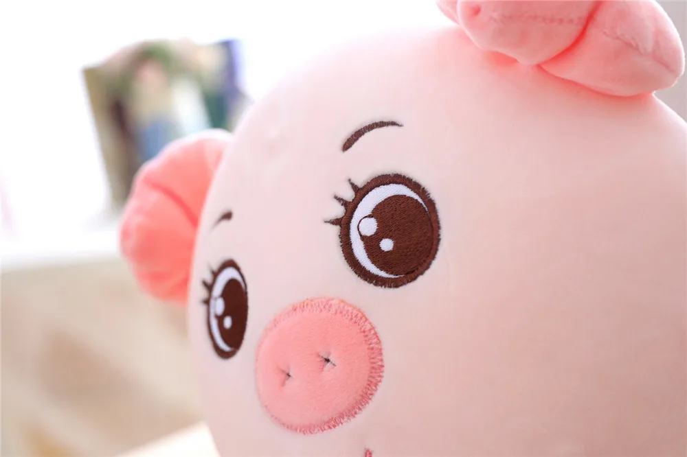 24 см 35 см Kawaii Свинья розовый синий поросенок мультфильм животных Детские спящие девочки куклы детские игрушки
