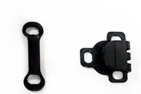 BLACK Медные для брюк крючок пуговицы брюки ручной работы diy ручная швейная юбка крюк для пояса металлический крючок и бар - Цвет: BLACK