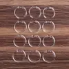 12 Pieces/Set Durable Shower Curtain Ring Transparent Round Acrylic Curtain Hook 5