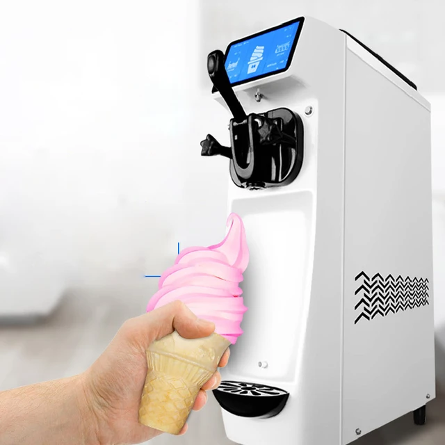 Soft Serve Ice Cream Machine Home  Homemade Soft Ice Cream Machine -  Automatic Ice - Aliexpress