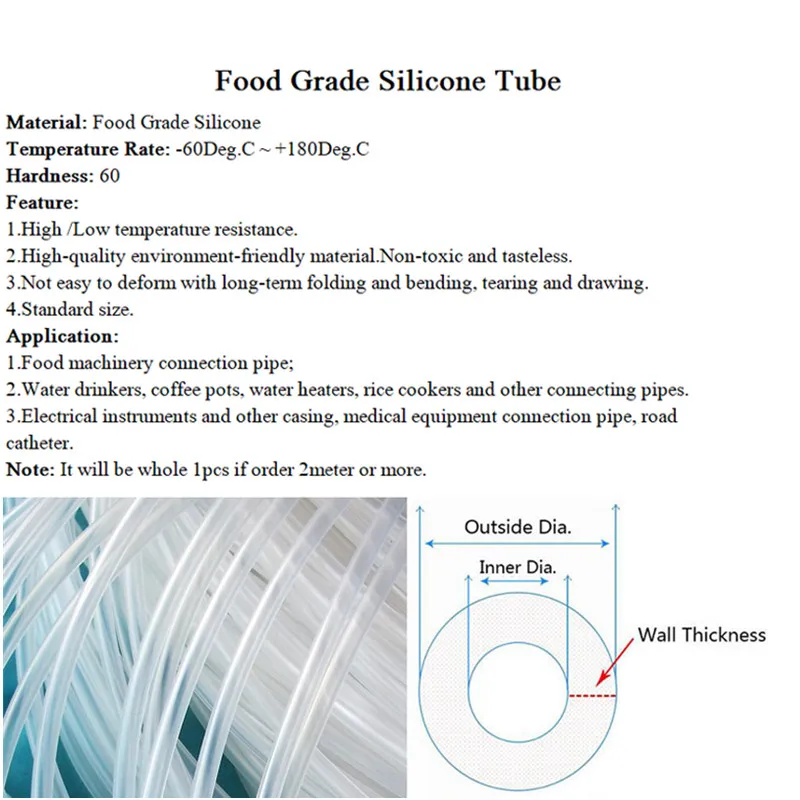 Silicone Tube Transparent Flexible