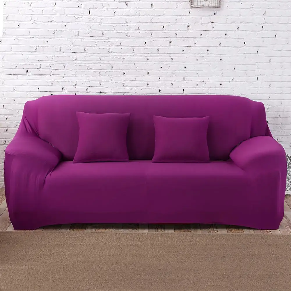 Lilac Серый Эластичный чехол для дивана, хлопок, все включено, стрейч чехол для дивана, чехол для дивана, полотенце, чехол для дивана, для гостиной, copridivano, 1 шт - Цвет: Lilac