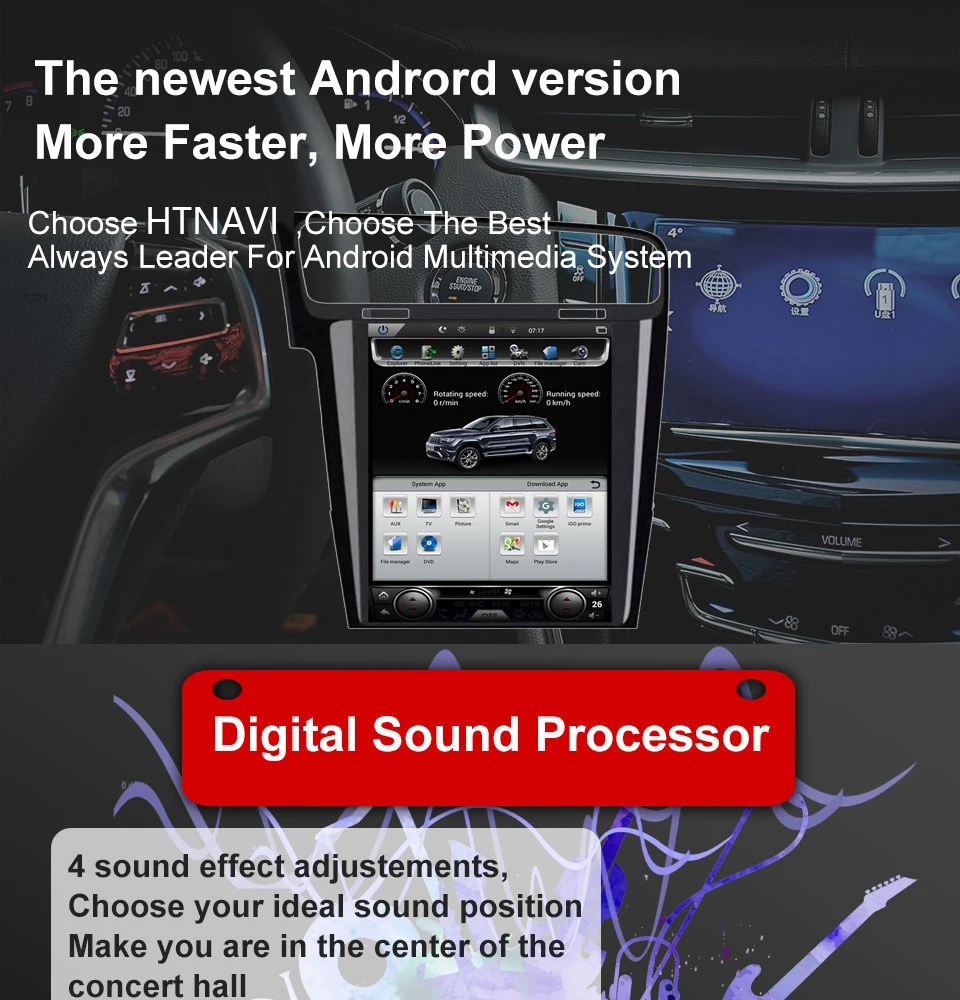 Perfect Touch Screen Auto Radio Tourist Navigator GPS Truck Navitel Car Stereo with Display Headunit Video Player for Volkswagen Golf 7 0