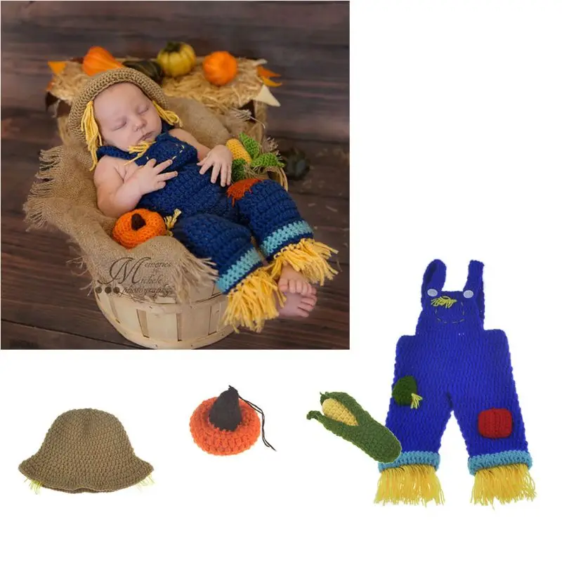Реквизит для фотосъемки новорожденных мальчиков и девочек, вязаная шапка, аксессуары для детской одежды, для детей 0-3 месяцев