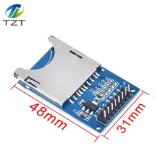 Tzt inteligente eletrônica módulo de leitura e escrita cartão sd slot soquete leitor braço mcu para arduino diy starter kit