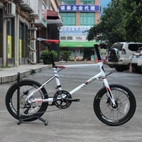 CL велосипед 2" Minivelo 18 скоростей дисковый тормоз Uniex высокое качество городской 406 мини велогидравлический тормоз для велосипеда - Цвет: Белый