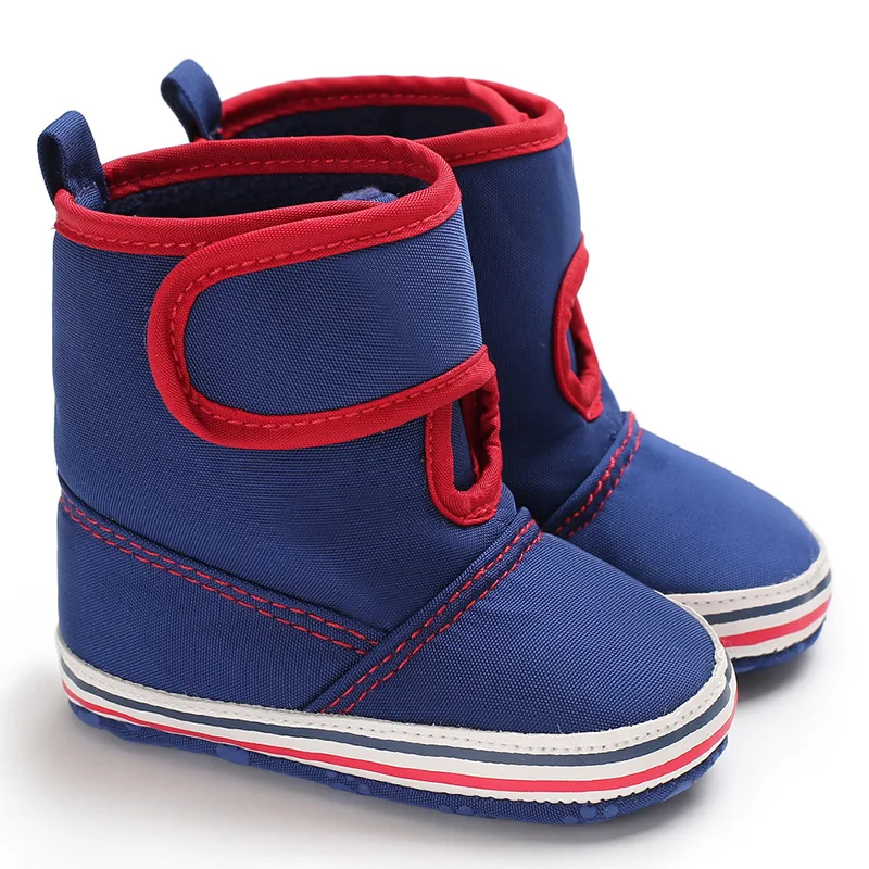 Детские зимние сапоги обувь для мальчиков и девочек мягкая подошва 0-18 месяцев противоскользящие теплые зимние для младенцев, до первых шагов пинетки носки