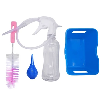 

300Ml Ear Wax Removal Tool Kit Ear Irrigation Washer Bottle System Ear Pick Cleaning Set with 10 Syringe