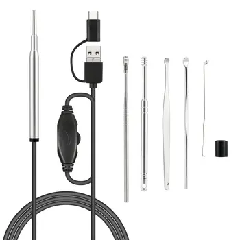 

3 in 1 Professional 3.7MM Multifunctional USB Ear Cleaning Endoscope Earpick With Mini Camera HD Earwax Removal Kit new selling