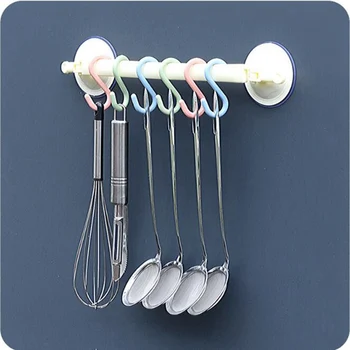 

light color many plastic s-shaped door behind hook kitchen bathroom closet hanger clothes kitchen ware hanging s-hook cheaper