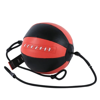 

Double End PU Leather Adult Round Gym Workout Fitness Equipment Punch Bag Boxing Speed Ball Reflex Training Raising Reaction