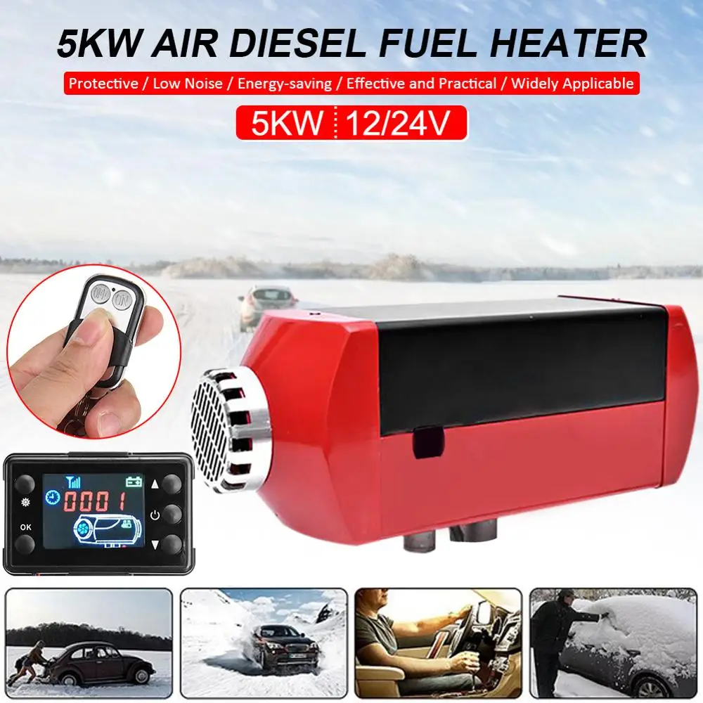 24V 5000W Air Diesels Fuel Heater Single Hole 5KW For Trucks Boats Bus
