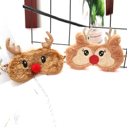 Panda Eye Mask Plush Animal Mouse Bear Deer Eye Cover Cute Plush Eye Mask Girl Toy Suitable For Travel Home Party