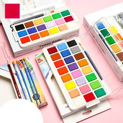 12/18/24 Color Solid Watercolor Paint Gouache Paint Set for Art Major Students with Drawing Tool Set for Beginners Professional