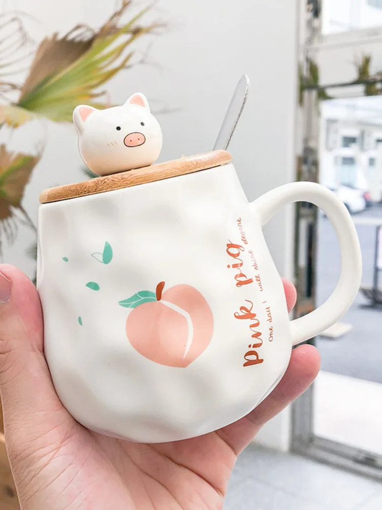 Cute Glass Pig Cup / Cute Coffee Cup / Clear Coffee Mug / Cute Mugs / Pig  Mug