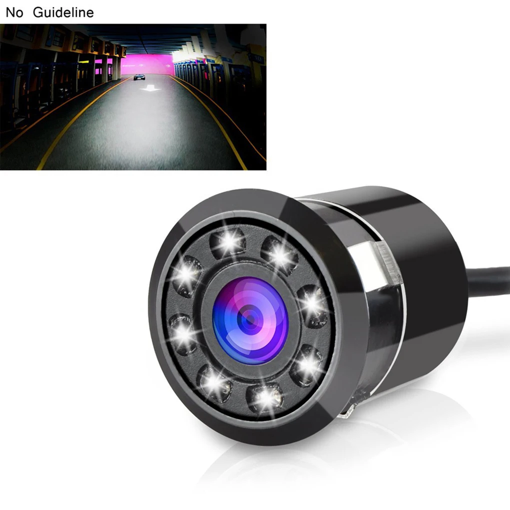 

170 Degree 8 LED HD Rear View Car Camera Night Vision Car Reversing Backup Cam Metal Car Camera