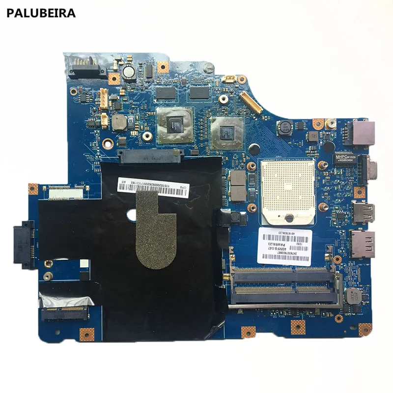 PALUBEIRA ноутбук материнская плата для Lenovo G565 Z565 основная плата LA-5754P гнездо S1 HD5340 видеокарта тестирование Без HDMI