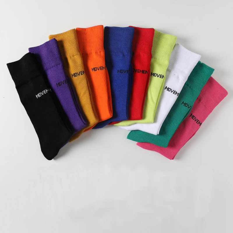 

Fashion stocking female autumn thin section cotton Korean version of the college style letter stocking multi-color selection