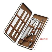 Педикюрный набор из нержавеющей стали для ухода за ногами, набор инструментов для удаления омертвевшей кожи, для ухода за кожей ног GXMC