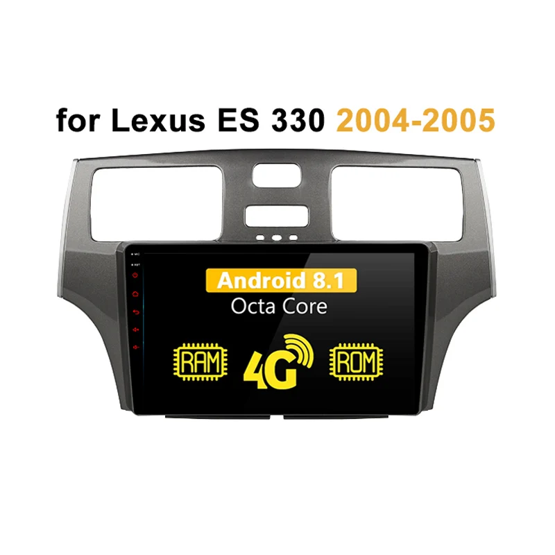 octa core Android 8.0 Car Radio Multimedia Player GPS Navi for Lexus ES 330 MCV31 2004 2005 4G LTE