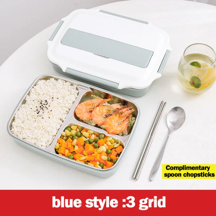 Коробка для обедов, еды, еды, контейнер для хранения, Microwavable пластик, микроволновая печь многоразовые из нержавеющей стали QP2