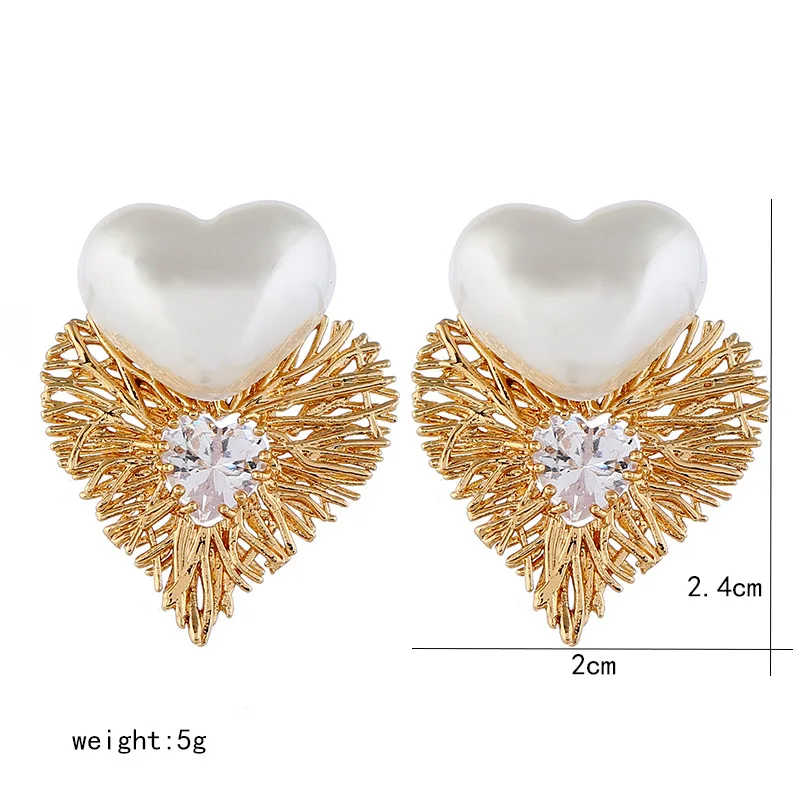 gold stud earrings women (6)