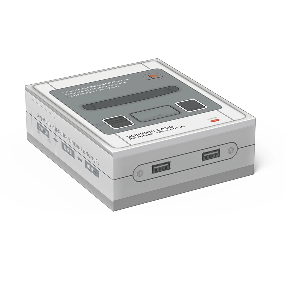 Чехол Retroflag SUPERPi для Raspberry Pi 3B+ 2B 3B Deluxe Edition, безопасный переключатель выключения