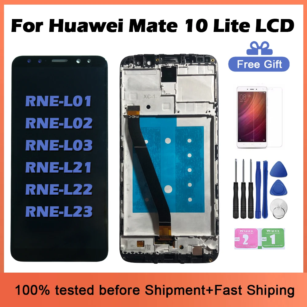 5.9&quotOriginal Screen For Huawei Mate10 Lite LCD Display Digitizer Assembly Touch for Nova 2i with Frame | Мобильные телефоны и