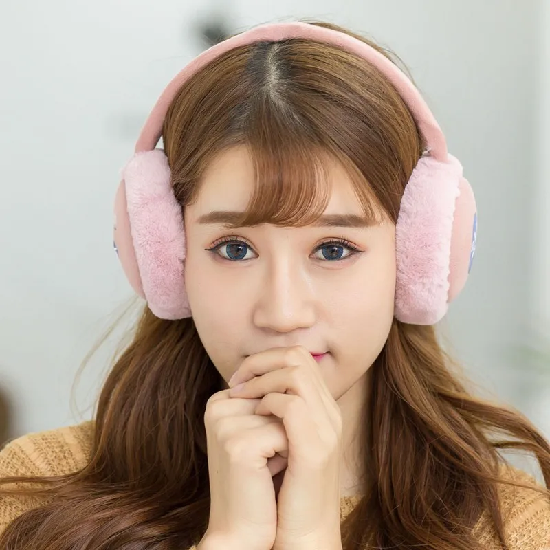 Bluetooth-гарнитура с басами теплые плюшевые Беспроводные Наушники Hi-Fi мягкая