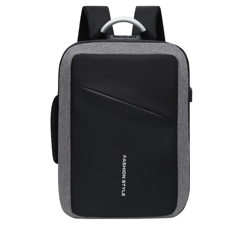 

Password Lock Anti-theft Backpack Hard Handle USB Charging Backpack Men's Business Stereotypes Outdoor Travel