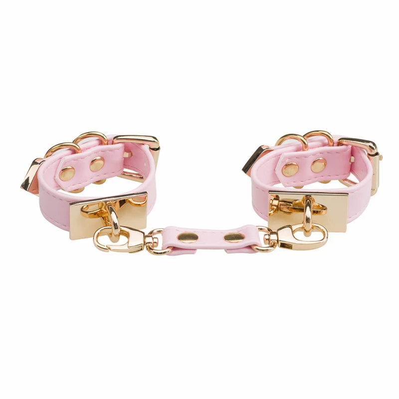 Fasion Handcuffs Adult Games Slave Bracelet Restraints Role-playing SM Bondage Sex Toys for Couple 100% handmade New Heart Metal
