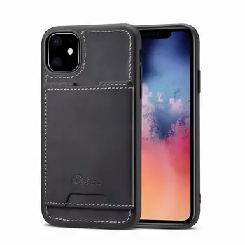 

YXAYN Fashion Leather Case Card Holder Cover Wallet Case For iPhone 11 Pro Max 8 7 Plus X XR XS MAX Phone Case