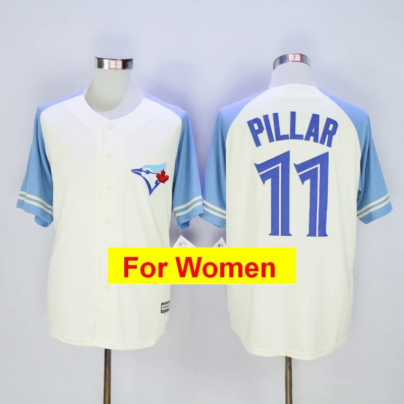 Женщины Toronto rovo Alomar Джош Дональдсон Маркус стровумен Джо Картер Кевин Pillar FLEX& Cool базовый игрок Джерси - Цвет: Цвет: желтый