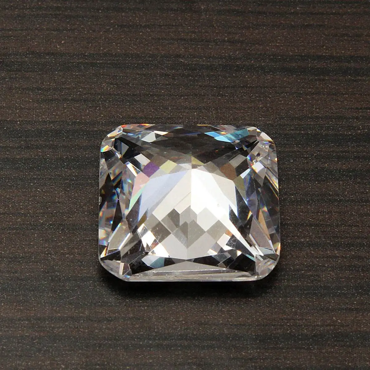 22.80ct прозрачный драгоценный камень квадратной формы AAA свободно Прикрепленный драгоценный камень для DIY кольцо ожерелье ювелирные изделия Свадебный декор ремесло подарок 15 мм