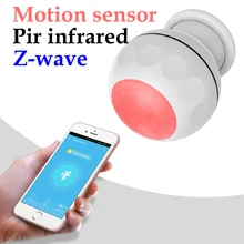 Z-wave mais pir sensor de movimento + sensor de temperatura app controle remoto inteligente infravermelho detector de corpo humano zwave gateway necessário