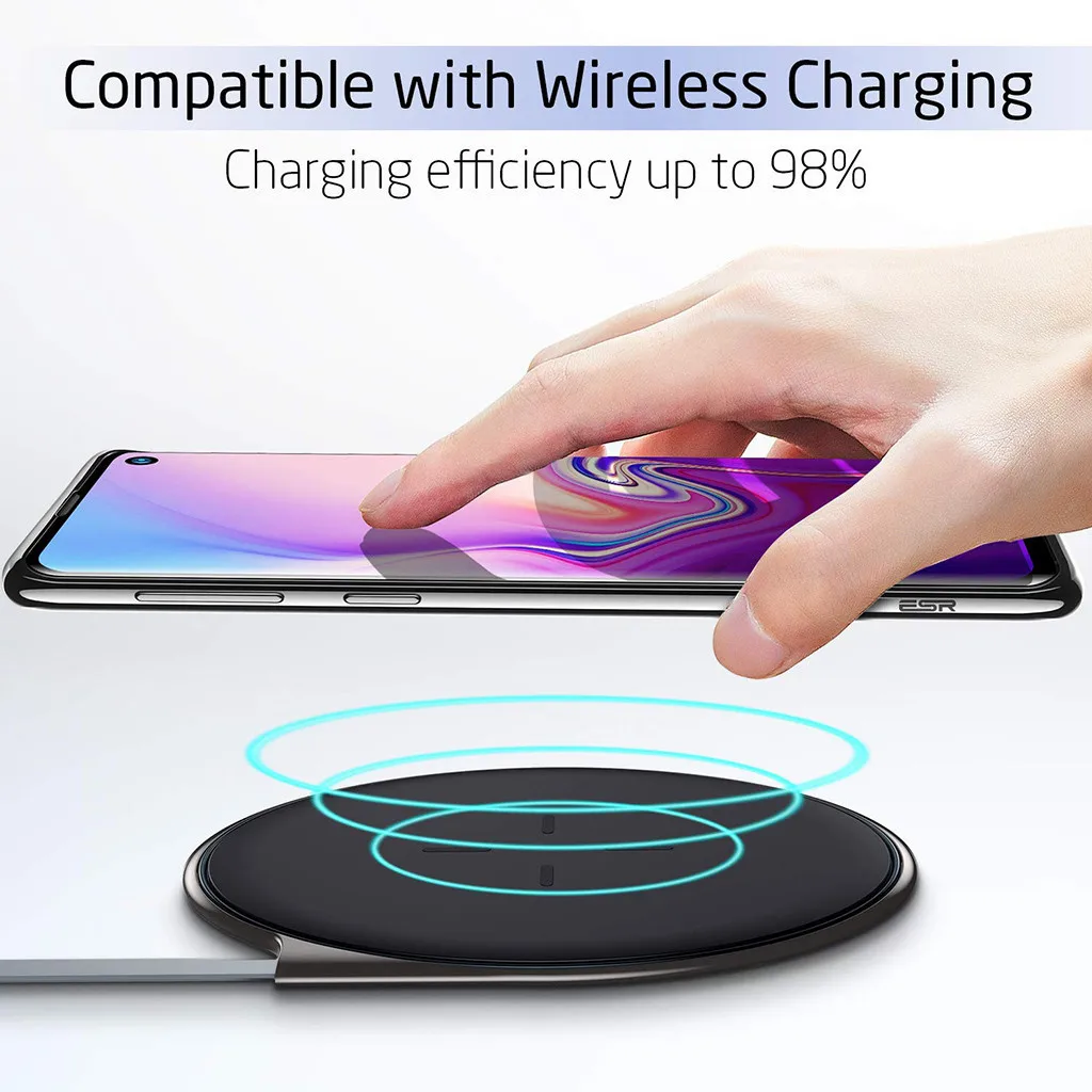 For Samsung S10 Plus Shockproof Bumper Transparent Silicone Phone case Portable Half Wrapped Phone Cases Anti-scratch Phone Case