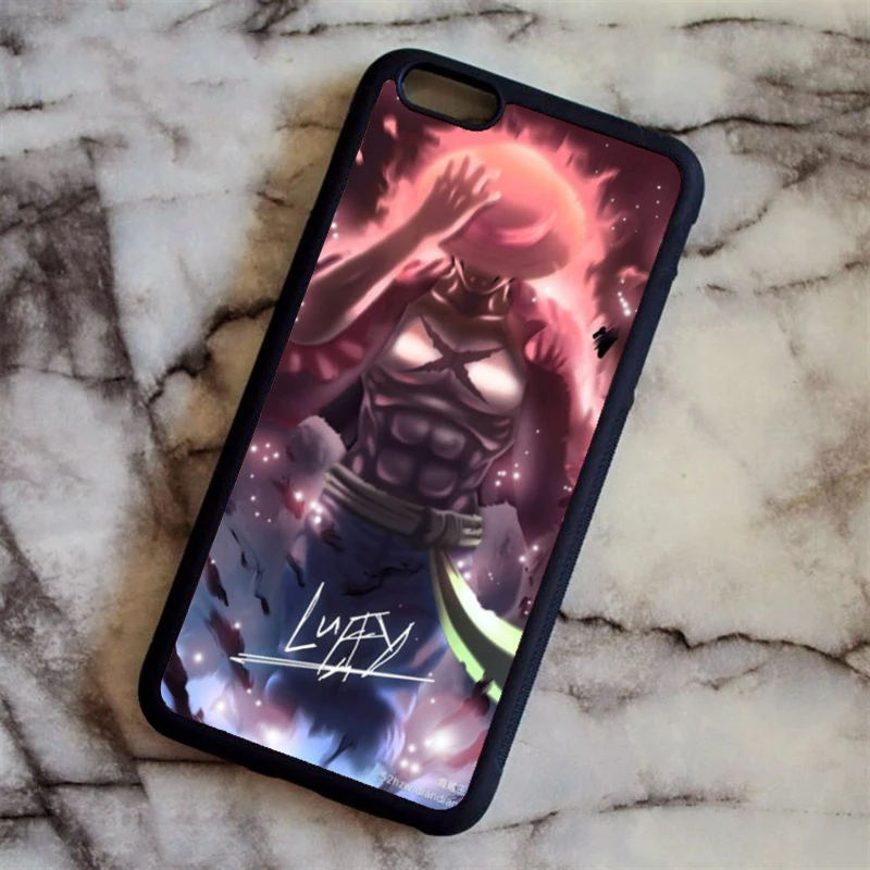 KETAOTAO Модный милый мультяшный чехол Luffy One для телефона s для iPhone 4S 5C 5S 6S 7 8 SE 5Plus XR XS Max чехол из мягкого ТПУ резины силикона - Цвет: Красный