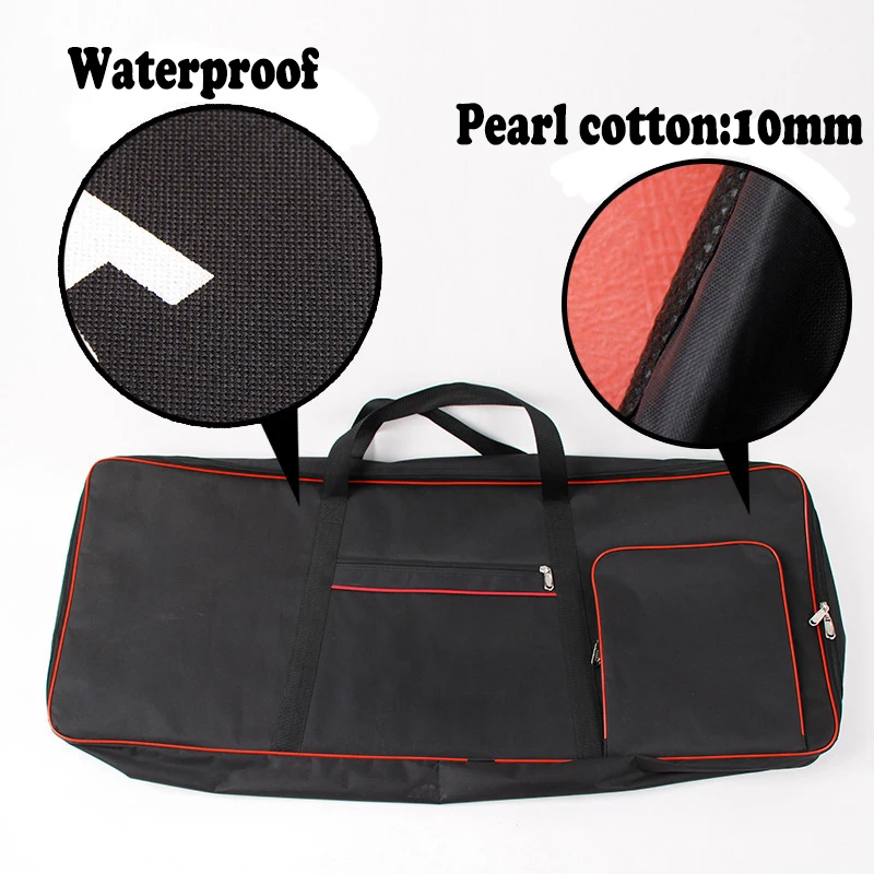 61 Key Keyboard Backpack Instrument Bag 420D/600D Nylon for Electronic Organ