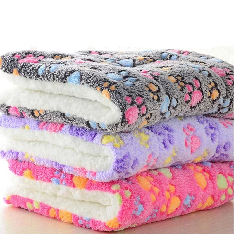 

Soft Flannel Pet Mat Dog Bed Winter Thicken Warm Cat Dog Blanket Puppy Sleeping Cover Towel Cushion For Small Medium Large Dogs