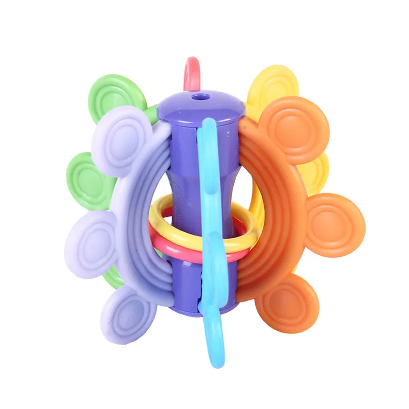 

Manhattan CHILDREN'S Toy Teether CHILDREN'S Deciduous Teeth Training Hand Ball Molar Sound Making Toys for Children And Infants