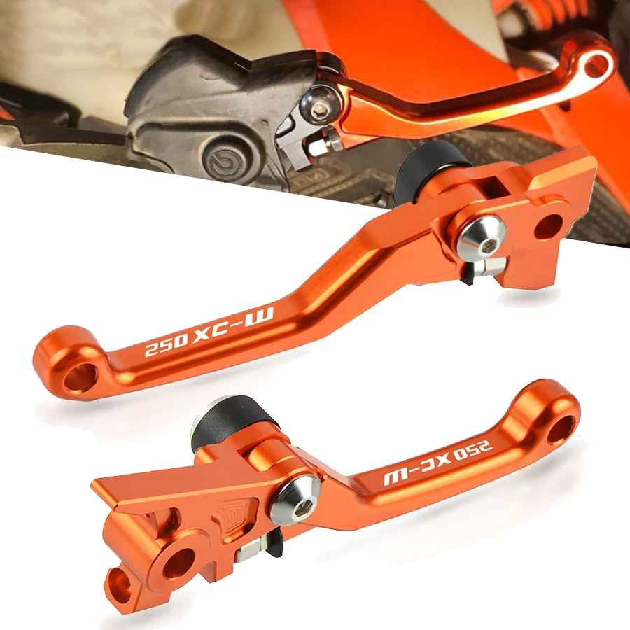 

Dirt bike CNC Aluminum Motocycle Levers Motocross Pit Bike Pivot Brake Clutch Lever For 250XC-W 250 XC-W 2006-2013 2014-2018