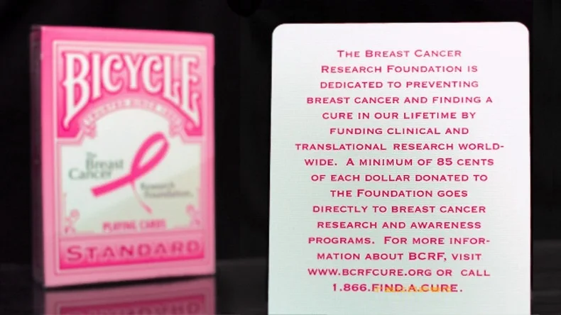 Bicycle Pink Ribbon Playing Cards Bicycle Collectable Deck Poker Size USPCC Limited Edition Deck Magic Cards Magic Tricks Props