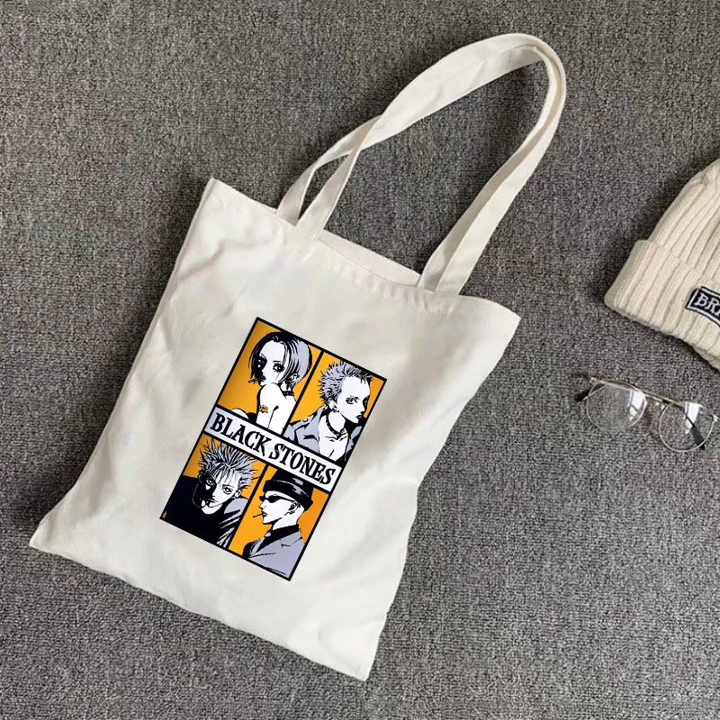 

Nana Shopper Bag Janpanese Anime Tote Canvas Shoulder Bag Women Reusable Shopping and Other Handbag for Girls Canvas Crossbody