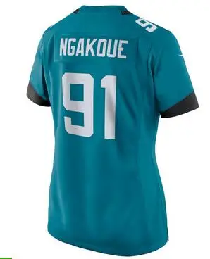 women Carolina A+++ качественная женская футболка для девочек Blake Bortles 5 Leonard Fournette 27 Jalen Ramsey 20 Yannick Ngakoue 91 - Цвет: women